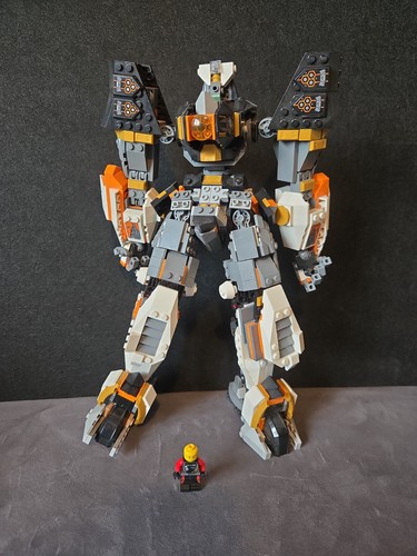 Lego large mech robot orange - lego,