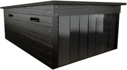The cube large black robot - the,