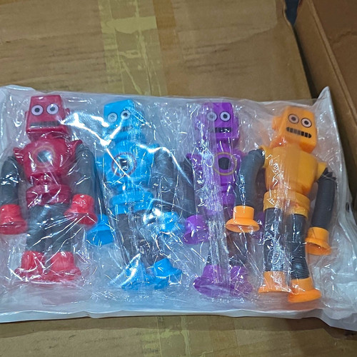 Multicoloured robot action - robot,