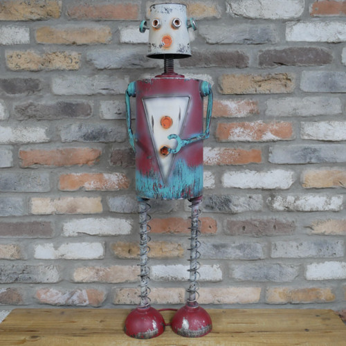 Large tall metal robot - metal,