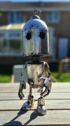 Large metal robot - a,